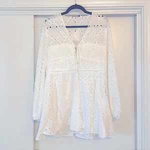 Eyelet Mini Dress - NWT